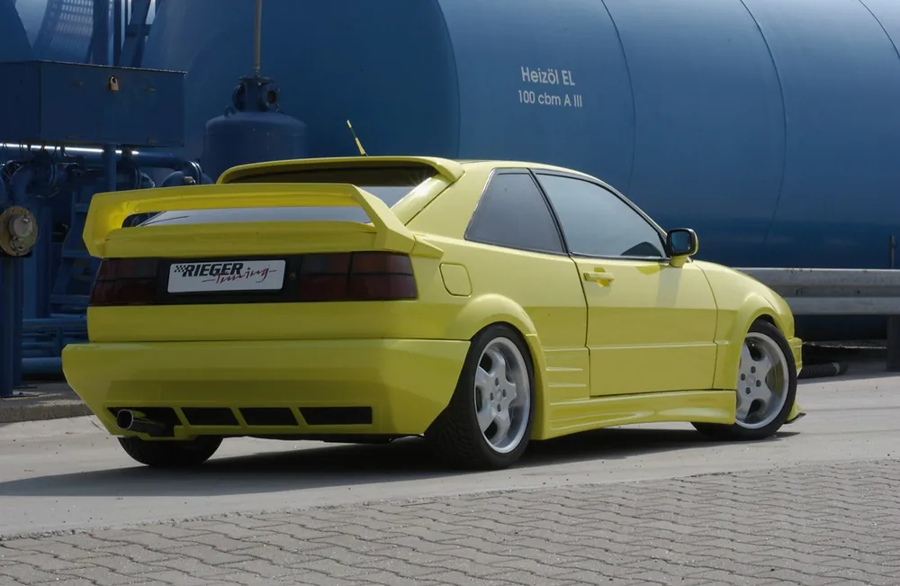 Dokud Zásoby Vydrží Rieger kompletní zadní nárazník widebody I pro Volkswagen Corrado 53I kupé, GFK (laminát)