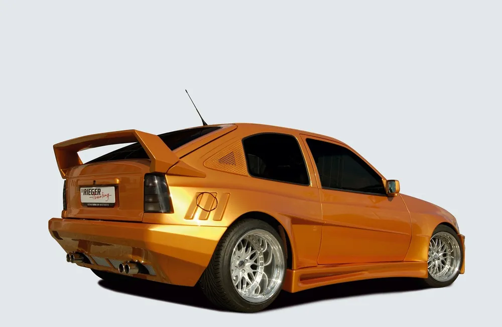 Vysoce Kvalitní Rieger kompletní zadní nárazník widebody II pro Opel Kadett E 3-dvéř., GFK (laminát)