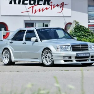 Rychlé Dodání Rieger boční díl widebody II pro Mercedes 190 W201 sedan, GFK (laminát), mont. strana pravá, zadní
