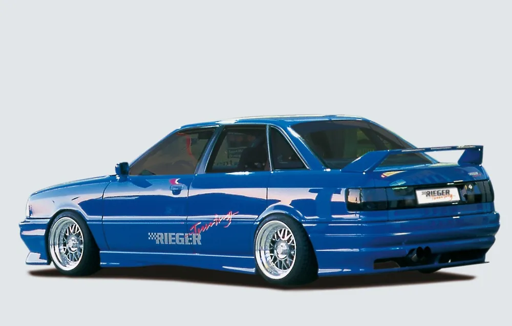 Časově Omezené Rieger kompletní zadní nárazník pro Audi 80 89 sedan, GFK (laminát)