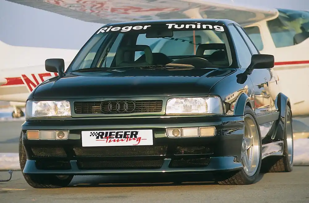 Sleva Rieger Přední nárazník widebody II pro Audi 80 89 sedan, GFK (laminát)