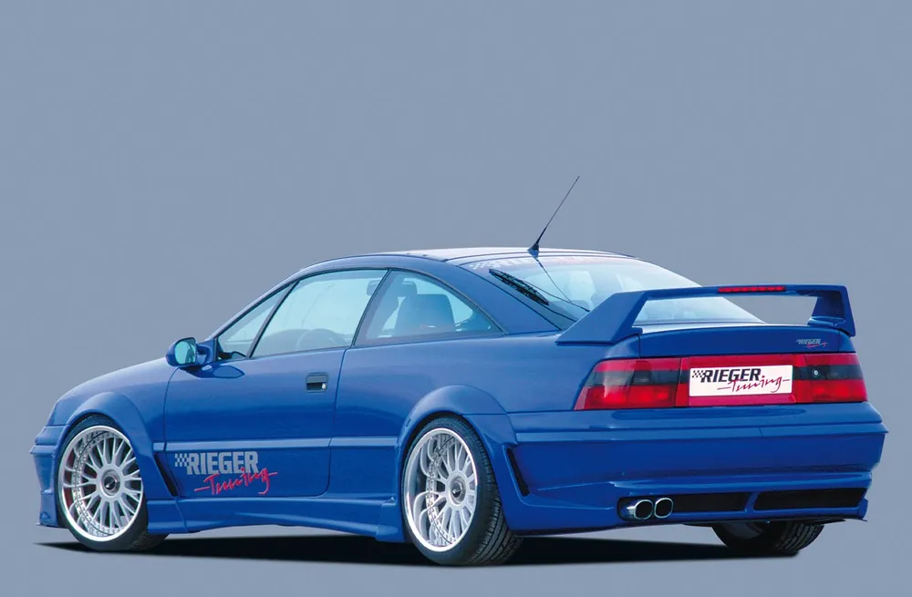 Rieger spoiler pod zadní nárazník widebody II pro Opel Calibra A 3-dvéř. r.v. 03/90-, GFK (laminát), pravý Jen Po Omezenou Doba