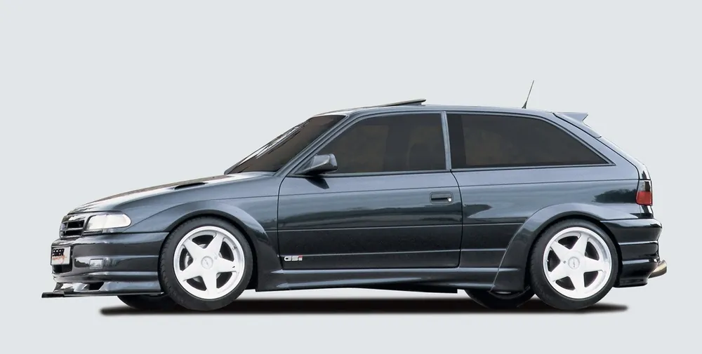 Rychlé Dodání Rieger lem blatníku pro Opel Astra F 3-dvéř., hatchback, GFK (laminát), mont. strana levá