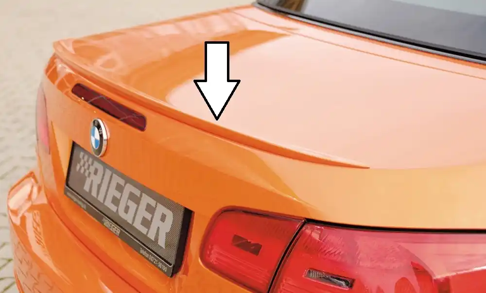 Rieger lišta na hranu víka kufru pro BMW řada 3 E93 kabriolet vč. faceliftu Cenová Bomba