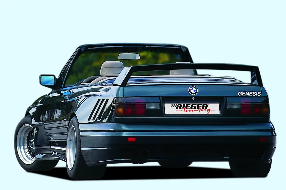 Odeslání Ihned Rieger lipa pod zadní nárazník widebody II pro BMW řada 3 E30, plast ABS bez povrchové úpravy