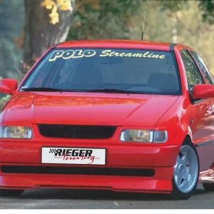 Rieger lipa pod přední nárazník Rieger pro Volkswagen Polo 4 6N 3-dvéř., 5-dvéř., 10/94-01, plast ABS bez povrchové úpravy Autentický
