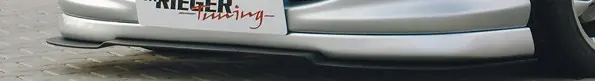 Rieger lipa pod přední nárazník Rieger pro Peugeot 206 convertible CC, sedan, 09/98-05/06, plast ABS bez povrchové úpravy Víkendová Akce