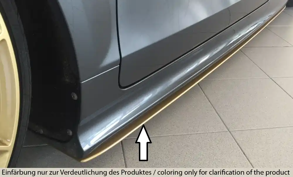 Rieger spoiler pod boční práh mont. strana levá pro Audi TT RS 8J kupé, roadster, r.v. 09/09-, plast ABS bez povrchové úpravy Ověřený