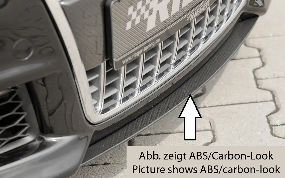 Rieger lipa pod přední nárazník Rieger pro Audi A4 8H kabriolet před faceliftem, 04/02-12/05, plast ABS bez povrchové úpravy Objednat Nyní