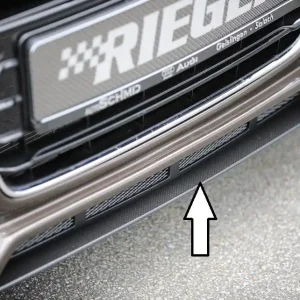Kup Teď Rieger lipa pod přední nárazník Rieger pro Audi A4 B8, B81 avant, sedan před faceliftem, 11/07-12/11, plast ABS s povrchovou úpravou Carbon-Look