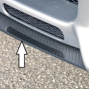 Akce Rieger lipa pod přední nárazník Rieger pro Audi A4 8E avant, sedan, 11/00-10/04, plast ABS s povrchovou úpravou Carbon-Look