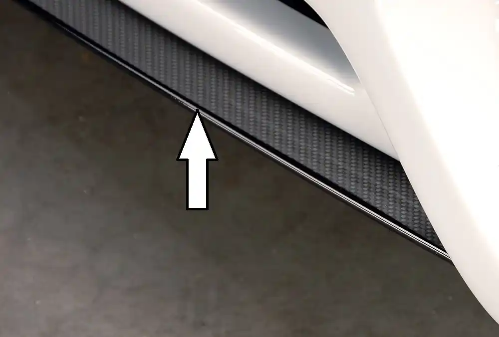 Rieger lipa pod přední nárazník Rieger pro Audi A5 B8, B81 kabriolet, kupé, Sportback před faceliftem, 06/07-07/11, plast ABS s povrchovou úpravou Carbon-Look, pod přední spoiler Rieger obj. kód K 00055411 Výhodná Nabídka
