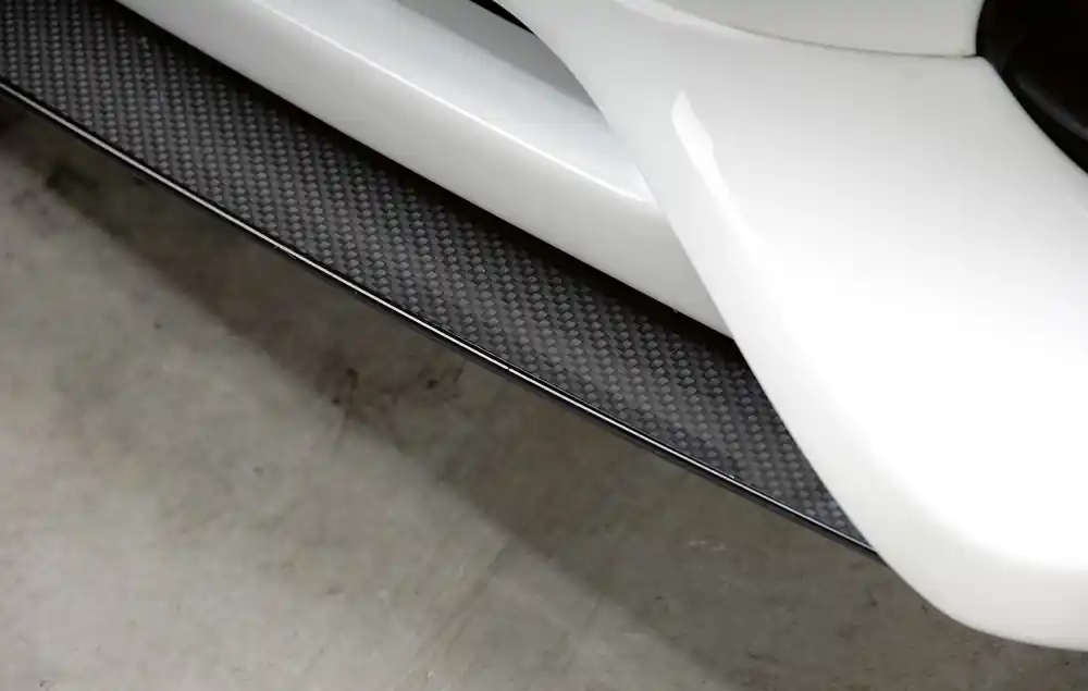 Rieger lipa pod přední nárazník Rieger pro Audi A4 B8, B81 avant, sedan před faceliftem, 11/07-12/11, plast ABS s povrchovou úpravou Carbon-Look, mimo S-Line Značkový