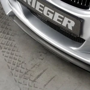 Vysoce Kvalitní Rieger lipa pod přední nárazník Rieger pro BMW řada 3 E92, E93 kabriolet, kupé po faceliftu LCI, 03/10-, plast ABS s povrchovou úpravou Carbon-Look