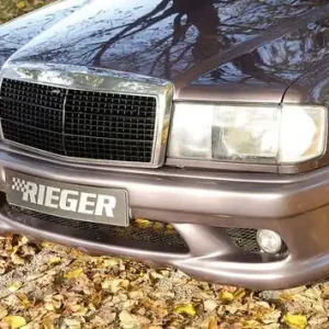Rieger Přední nárazník pro Mercedes 190 W201 sedan, plast ABS bez povrchové úpravy, s výřezem pro mlhová svěla Bezpečná Platba