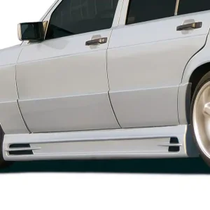 Koupit Online Rieger boční práh mont. strana pravá pro Mercedes 190 W201 sedan, plast ABS bez povrchové úpravy, s prolisem, s prolisem a dvěma výřezy, r.v. do 1989