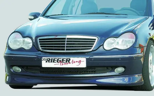 Oblíbený Rieger spoiler pod přední nárazník pro Avantgarde pro Mercedes třída C W203 sedan, t-model, r.v. 05/00-, plast ABS bez povrchové úpravy