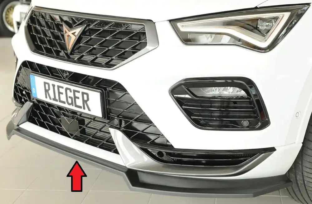 Výhodná Nabídka Rieger lipa pod přední nárazník pro Seat Ateca Cupra 5FP, 08/20-, plast ABS bez povrchové úpravy