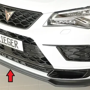 Rieger lipa pod přední nárazník pro Seat Ateca Cupra 5FP, 09/18-07/20, plast ABS bez povrchové úpravy Poslední Šance