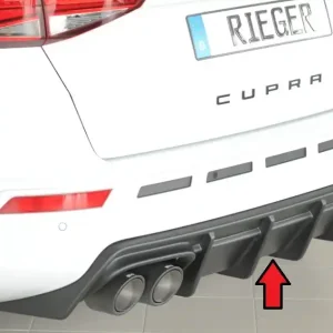 Rieger vložka zadního nárazníku (pro vozy s tažným zařízením) pro Seat Ateca Cupra 5FP, plast ABS bez povrchové úpravy Nakupujte Hned