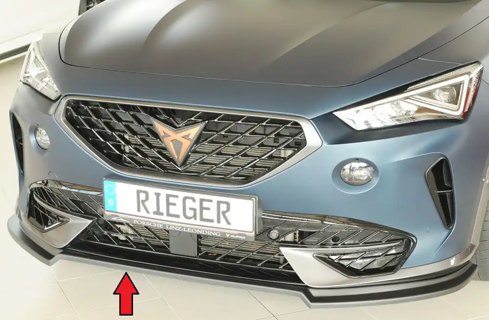 Jen Po Omezenou Doba Rieger lipa pod přední nárazník pro Cupra Formentor KM, 07/20-, plast ABS bez povrchové úpravy
