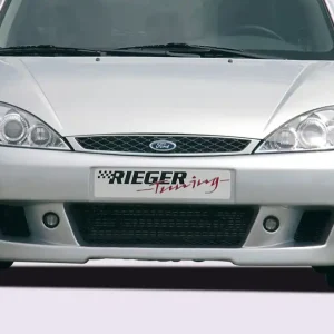 Rieger Přední nárazník pro Ford Focus 1 3-dvéř., 5-dvéř., plast ABS bez povrchové úpravy, s žebrováním, pro vozy bez ostřikovačů světlometů Akční Nabídka