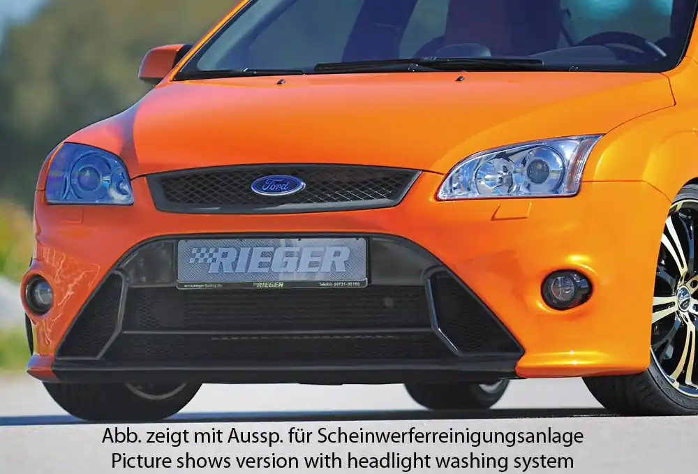Rieger Přední nárazník pro Ford Focus 2 vč. ST 3-dvéř., 5-dvéř. před faceliftem, plast ABS bez povrchové úpravy, pro vozy bez ostřikovačů světlometů Výprodej