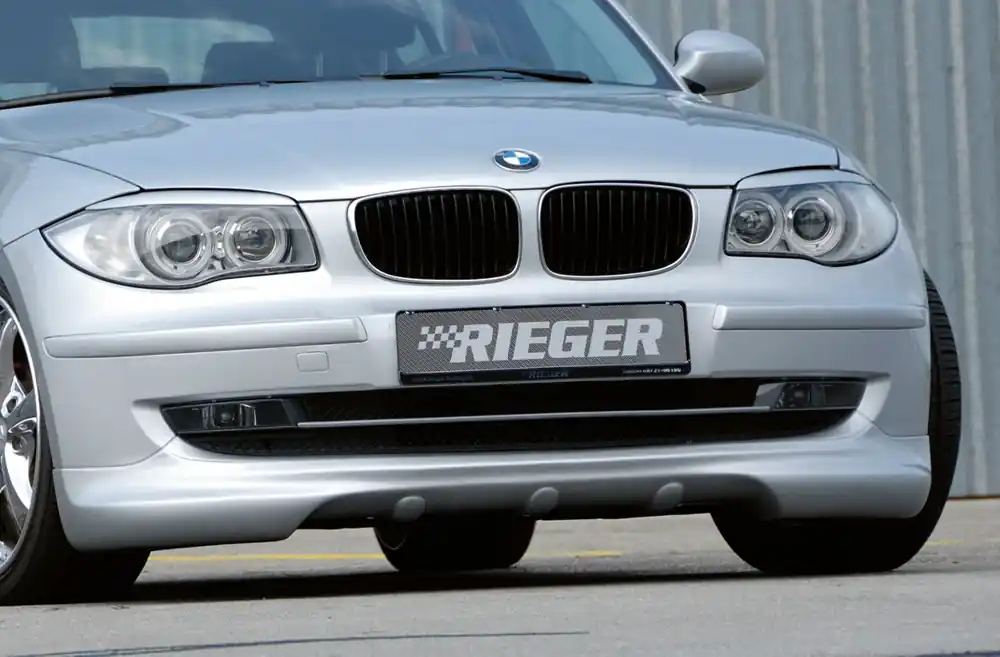 Rieger spoiler pod přední nárazník pro BMW řada 1 E87 4-dvéř. po faceliftu, r.v. 04/07-08/11, plast ABS bez povrchové úpravy Originální
