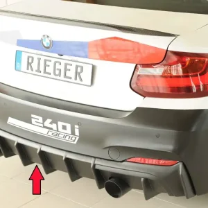 Rieger vložka zadního nárazníku pro BMW řada 2 F23 kabriolet, plast ABS bez povrchové úpravy Pouze Dnes