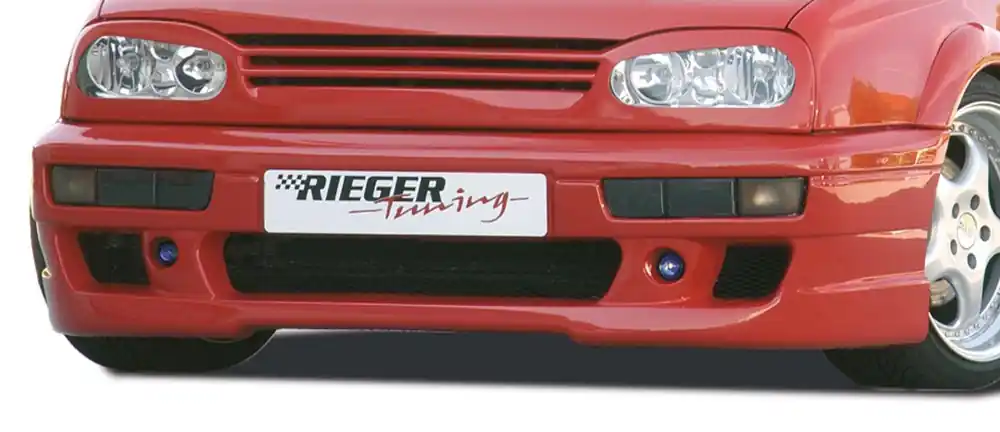Dokud Zásoby Vydrží Rieger Přední nárazník pro Volkswagen Golf 3 3-dvéř., 5-dvéř., kabriolet, plast ABS bez povrchové úpravy