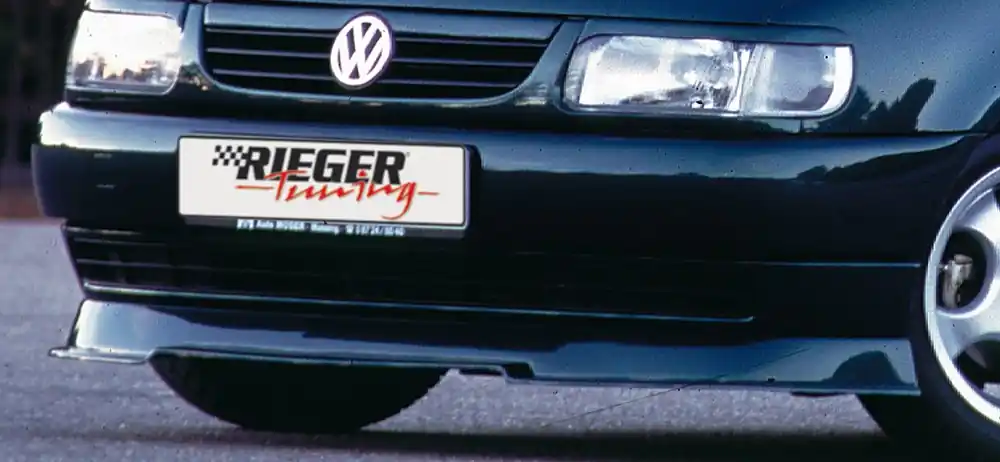 Rieger spoiler pod přední nárazník RT 01 pro Volkswagen Polo 4 6N 3-dvéř., 5-dvéř., r.v. 10/94-01, plast ABS bez povrchové úpravy, bez Styling paketu Autentický