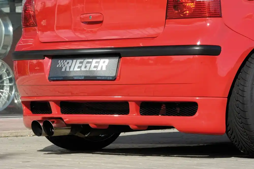 Rieger spoiler pod zadní nárazník pro Volkswagen Polo 5 9N 3-dvéř., 5-dvéř. po faceliftu r.v. 00/06-, 10/01-03, plast ABS bez povrchové úpravy Výhodná Nabídka