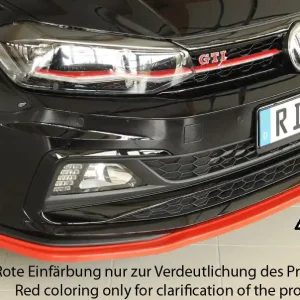 Rieger lipa pod přední nárazník pro Volkswagen Polo AW 5-dvéř., 06/17-, plast ABS bez povrchové úpravy Bezpečná Platba