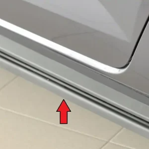 Rieger spoiler pod boční práh mont. strana levá pro Volkswagen Polo AW 5-dvéř., r.v. 06/21-, plast ABS bez povrchové úpravy Výhodná Nabídka