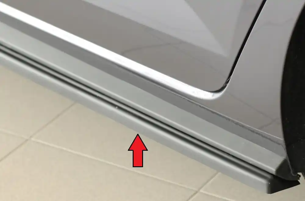 Rieger spoiler pod boční práh mont. strana levá pro Volkswagen Polo AW 5-dvéř., r.v. 06/21-, plast ABS bez povrchové úpravy Výhodná Nabídka