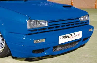 Omezená Nabídka Rieger spoiler pod přední nárazník pro Volkswagen Golf 2, r.v. 83-91, plast ABS bez povrchové úpravy
