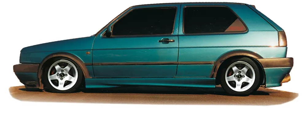Horká Nabídka Rieger boční práh mont. strana levá pro Volkswagen Golf 2 3-dvéř., r.v. 83-91, plast ABS bez povrchové úpravy, bez GTI výřezu