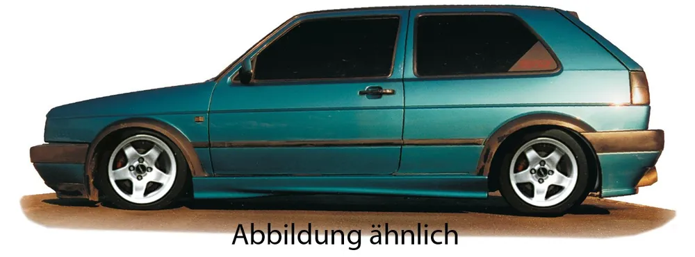 Rieger boční práh mont. strana pravá pro Volkswagen Golf 2 5-dvéř., r.v. 83-91, plast ABS bez povrchové úpravy, bez GTI výřezu Omezená Nabídka