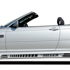 Rieger boční práh (175mm) mont. strana levá pro BMW řada 3 E46, E46 M3 compact, kabriolet, kupé, sedan vč. faceliftu, r.v. 02/02-, 02/98-12/01, 06/00-, plast ABS bez povrchové úpravy, s prolisem, s prolisem a dvěma výřezy Cenově Výhodný