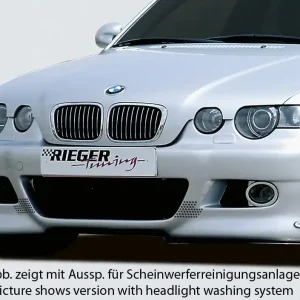 Rieger Přední nárazník pro BMW řada 3 E46 compact po faceliftu, plast ABS bez povrchové úpravy, pro vozy bez ostřikovačů světlometů Must-Have