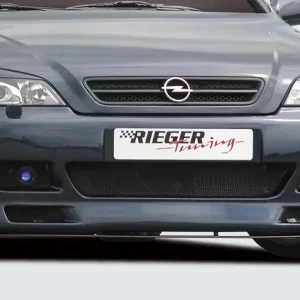Dokud Zásoby Vydrží Rieger Přední nárazník pro Opel Astra G 3-dvéř., 5-dvéř., cabrio, caravan, fastback, hatchback, kupé, notchback, plast ABS bez povrchové úpravy, s žebrováním, pro vozy s ostřikovači světlometů