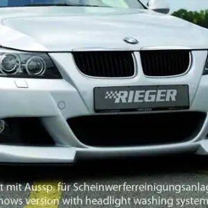 Rieger Přední nárazník pro BMW řada 3 E90, E91 sedan, touring před faceliftem, plast ABS bez povrchové úpravy, pro vozy s ostřikovači světlometů Akční Cena