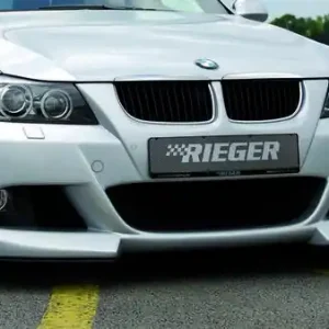 Omezená Nabídka Rieger Přední nárazník pro BMW řada 3 E90, E91 sedan, touring před faceliftem, plast ABS bez povrchové úpravy, pro vozy s ostřikovači světlometů a parkovacím asistentem (PDC)