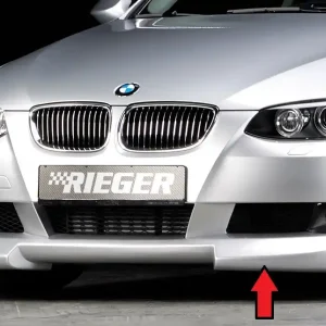 Oblíbený Rieger spoiler pod přední nárazník pro BMW řada 3 E92, E93 kabriolet, kupé před faceliftem, r.v. 03/07-02/10, 09/06-02/10, plast ABS bez povrchové úpravy
