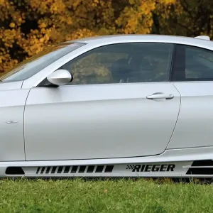 Rieger boční práh mont. strana levá pro BMW řada 3 E92, E93 kabriolet, kupé vč. faceliftu, r.v. 03/07-02/10, 03/10-, 09/06-02/10, plast ABS bez povrchové úpravy, s prolisem, s prolisem a dvěma výřezy Levný
