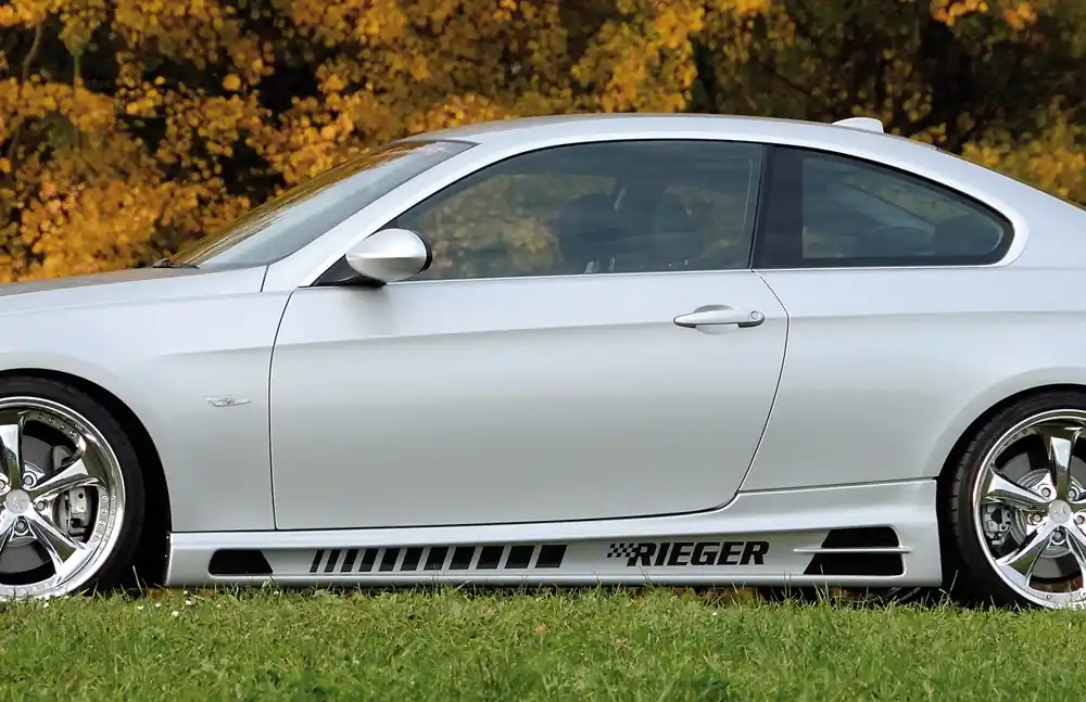 Rieger boční práh mont. strana levá pro BMW řada 3 E92, E93 kabriolet, kupé vč. faceliftu, r.v. 03/07-02/10, 03/10-, 09/06-02/10, plast ABS bez povrchové úpravy, s prolisem, s prolisem a dvěma výřezy Levný