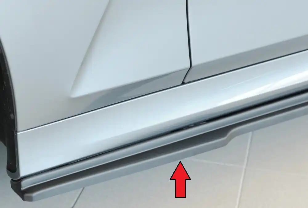 Rieger spoiler pod boční práh mont. strana levá pro BMW řada 3 G20 sedan, r.v. 03/19-, plast ABS bez povrchové úpravy Super Cena