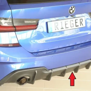 Rieger vložka zadního nárazníku pro BMW řada 3 G21 touring, plast ABS bez povrchové úpravy, pro orig. koncovky vlevo/vpravo (průměr 90 mm) Koupit Online
