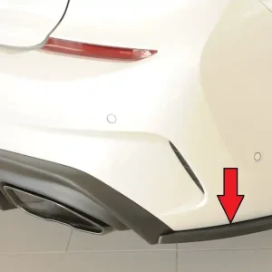 Tovární Cena Rieger spoiler pod zadní nárazník na pravé straně pro BMW řada 3 G21 touring r.v. 03/19-06/22, plast ABS bez povrchové úpravy