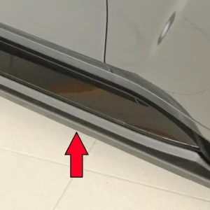 Autentický Rieger spoiler pod boční práh mont. strana pravá pro BMW řada 3 G81 M3 touring, r.v. 07/22-, plast ABS bez povrchové úpravy